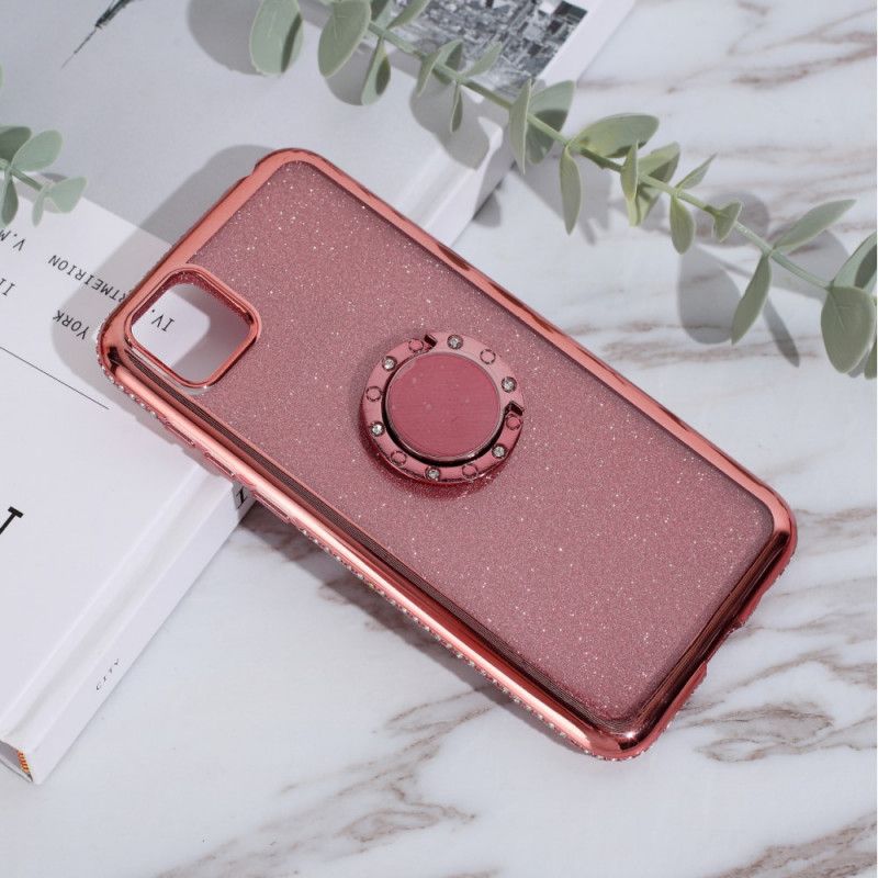 Coque Huawei Y5p Paillettes Et Diamants Anneau