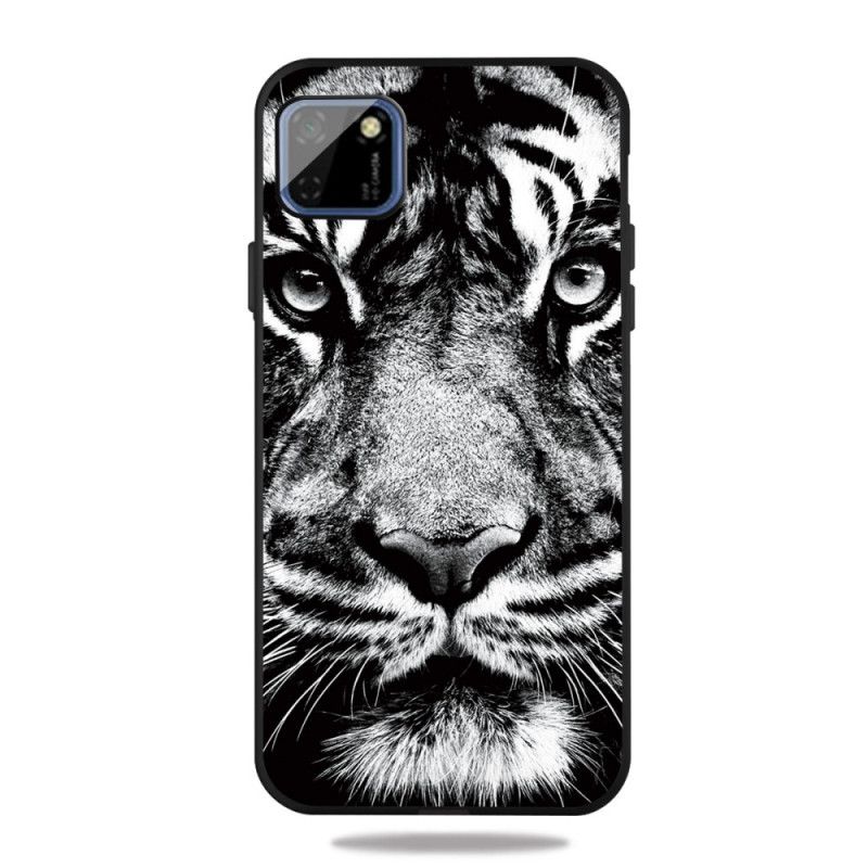 Coque Huawei Y5p Tigre Noir Et Blanc