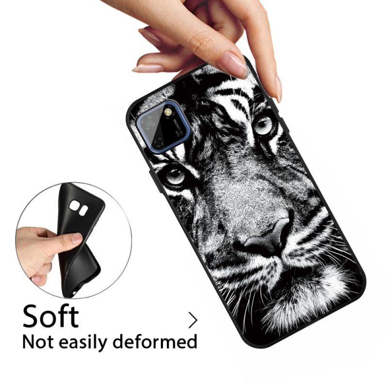 Coque Huawei Y5p Tigre Noir Et Blanc