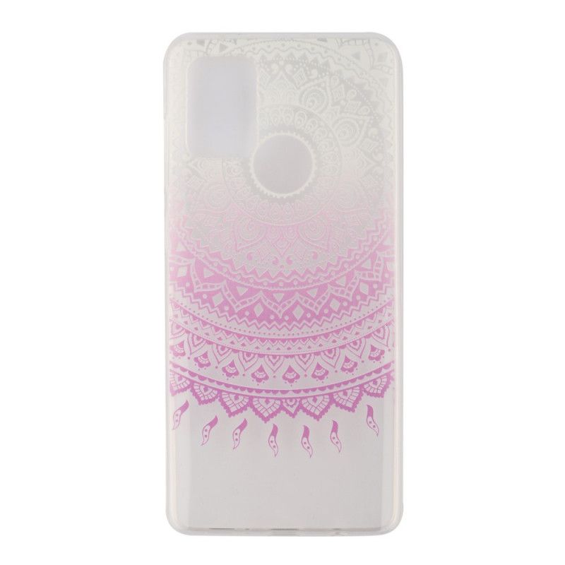 Coque Huawei Y5p Transparente Mandala Coloré