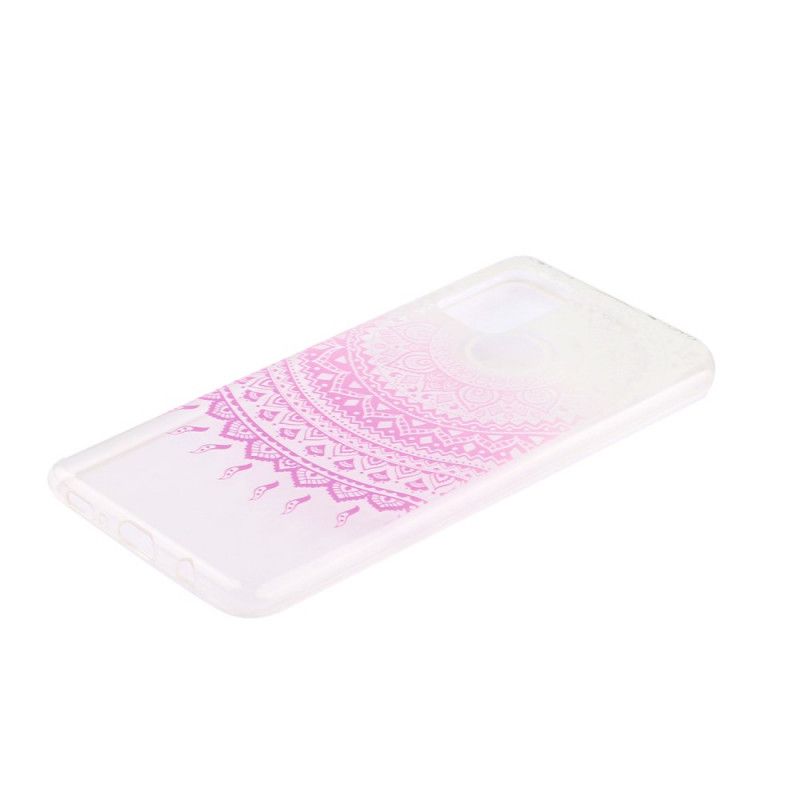 Coque Huawei Y5p Transparente Mandala Coloré