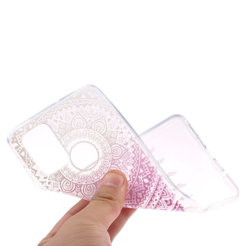 Coque Huawei Y5p Transparente Mandala Coloré