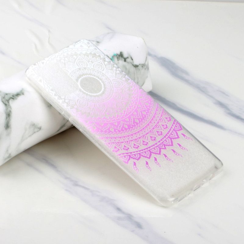 Coque Huawei Y5p Transparente Mandala Coloré