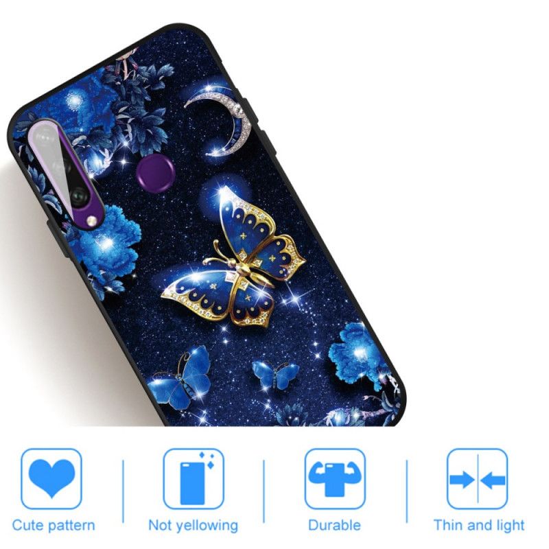 Coque Huawei Y6p Papillon D'or