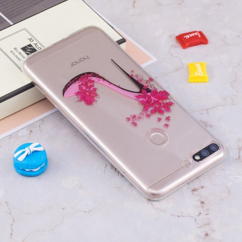 Coque Huawei Y7 2018 / Honor 7c Transparente Escarpins Solitaires