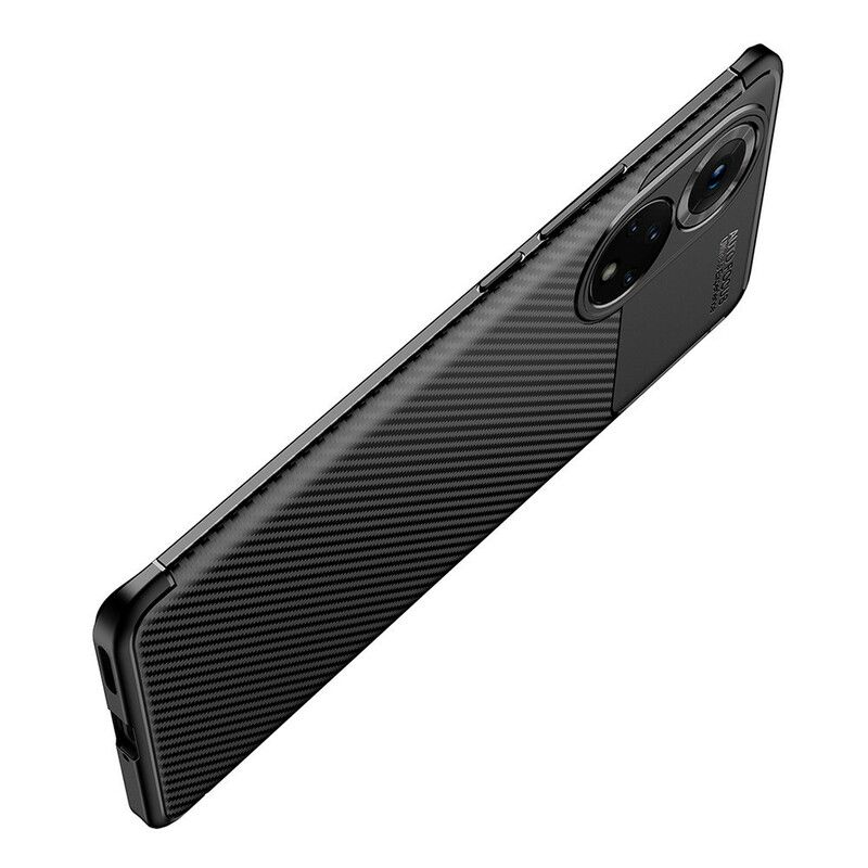 Coque Pour Huawei Nova 9 / Honor 50 Flexible Texture Fibre Carbone