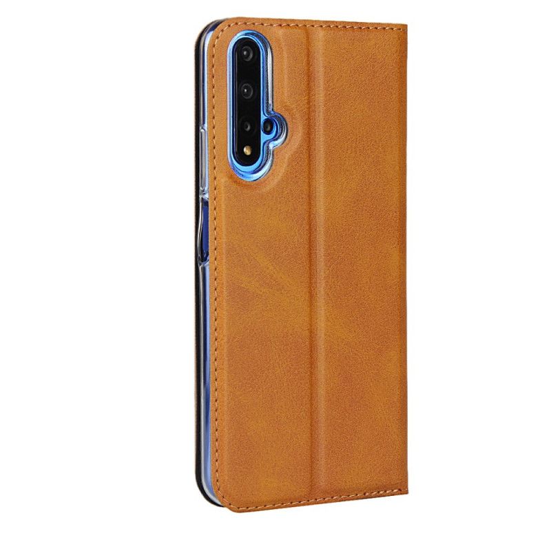 Flip Cover Honor 20 / Huawei Nova 5t Simili Cuir Avec Lanière