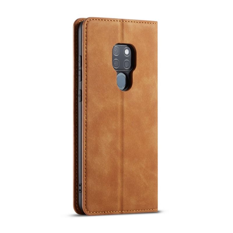 Flip Cover Huawei Mate 20 Effet Cuir Forwenw