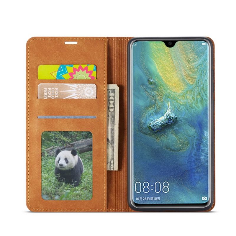 Flip Cover Huawei Mate 20 Effet Cuir Forwenw