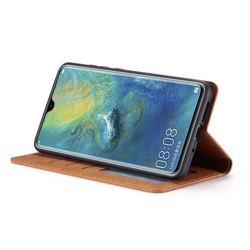 Flip Cover Huawei Mate 20 Effet Cuir Forwenw