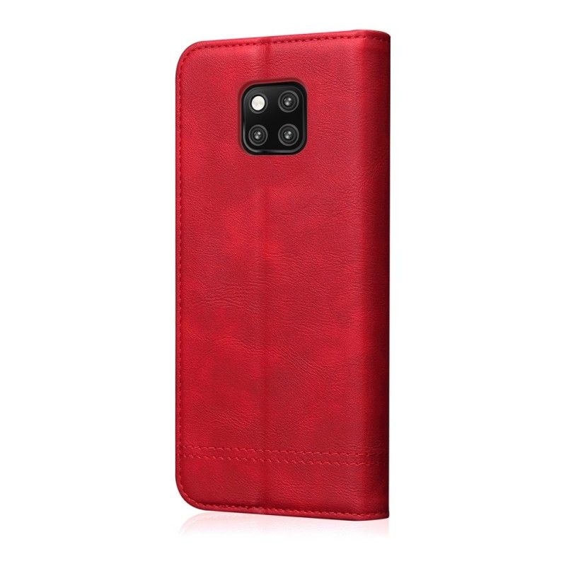 Flip Cover Huawei Mate 20 Pro Effet Cuir Coutures