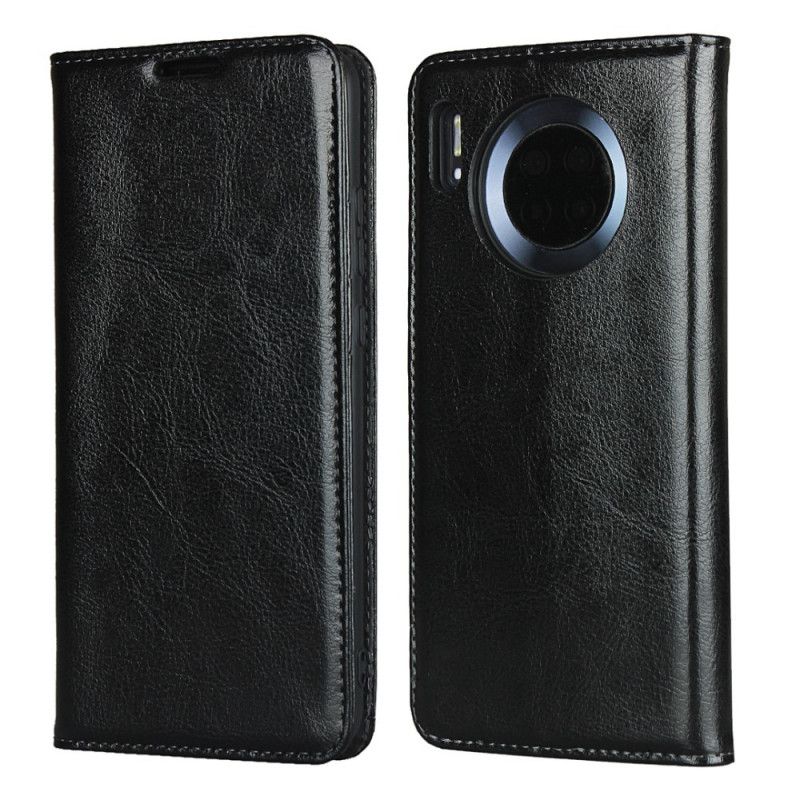 Flip Cover Huawei Mate 30 Cuir Véritable Pureté