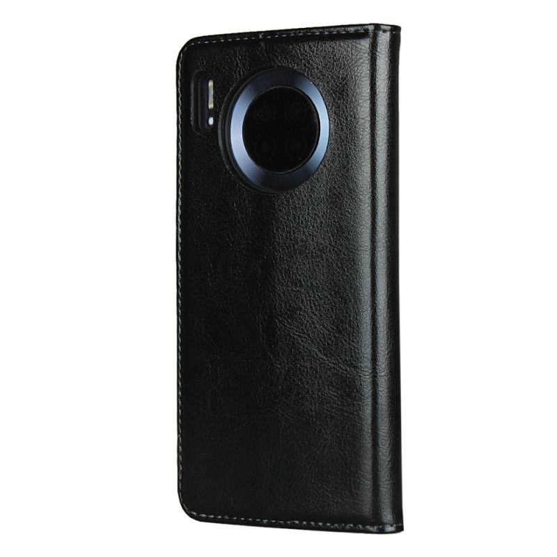 Flip Cover Huawei Mate 30 Cuir Véritable Pureté