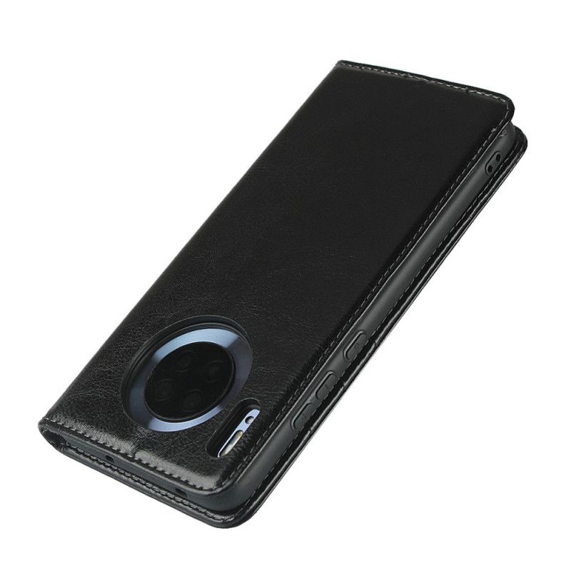 Flip Cover Huawei Mate 30 Cuir Véritable Pureté