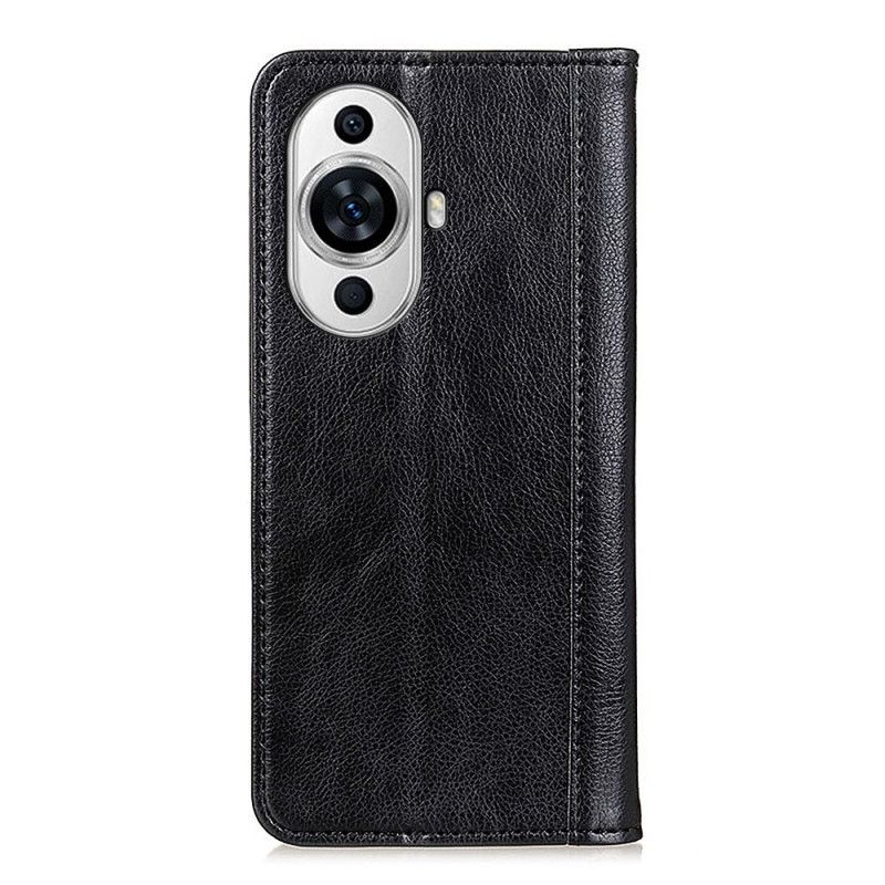 Flip Cover Huawei Nova 12S Cuir Fendu