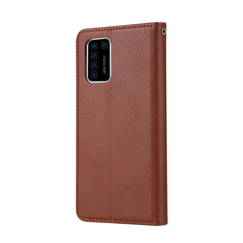 Flip Cover Huawei P Smart 2021 Simili Cuir Porte-cartes