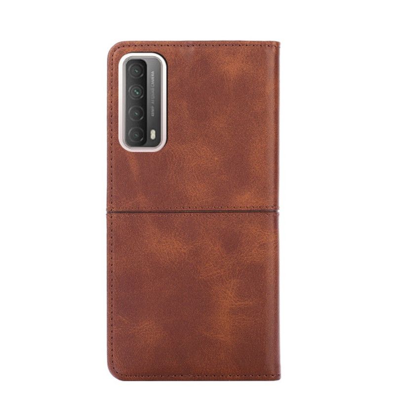 Flip Cover Huawei P Smart 2021 Style Cuir Couture