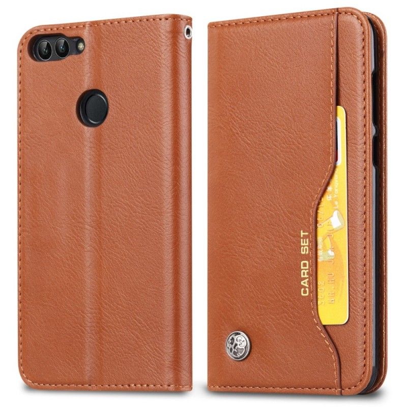 Flip Cover Huawei P Smart Simili Cuir Porte-cartes