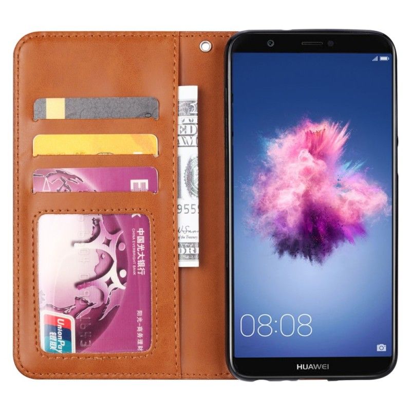 Flip Cover Huawei P Smart Simili Cuir Porte-cartes