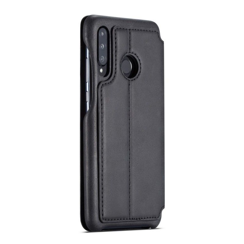 Flip Cover Huawei P30 Lite Lc.imeeke Effet Cuir