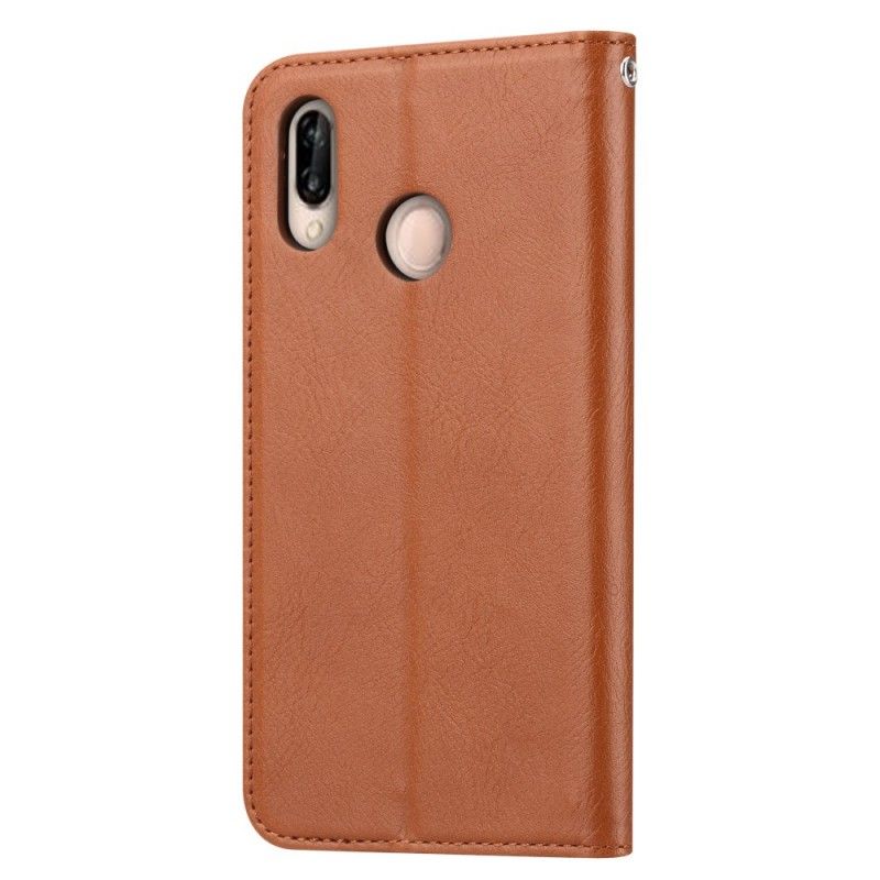 Flip Cover Huawei P30 Lite Simili Cuir Porte-cartes