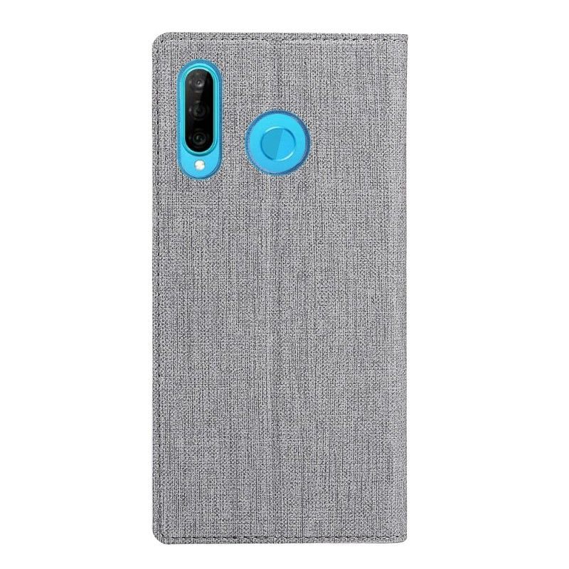 Flip Cover Huawei P30 Lite Texturée