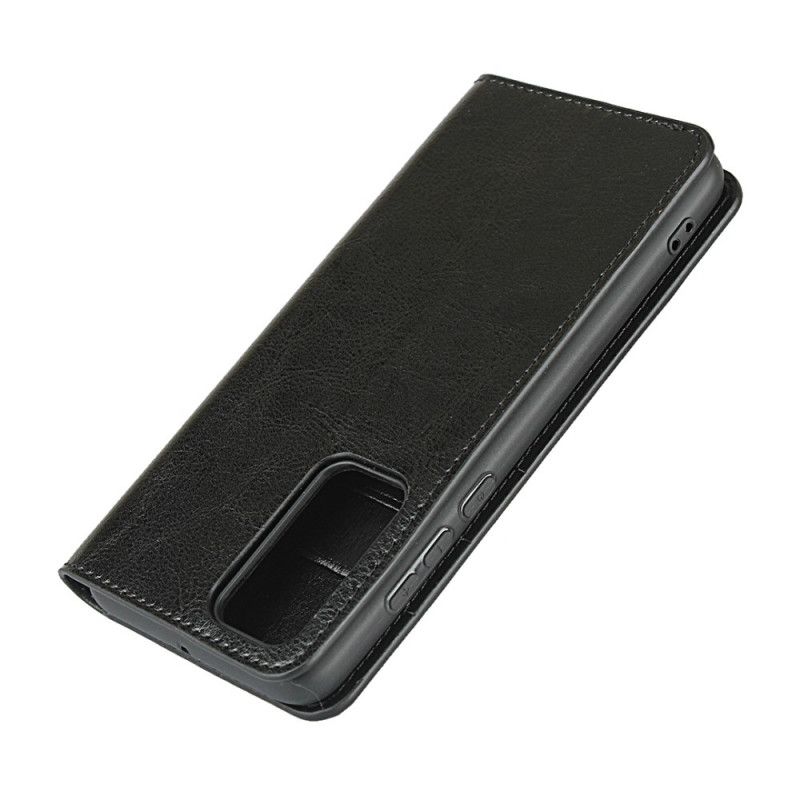 Flip Cover Huawei P40 Cuir Véritable