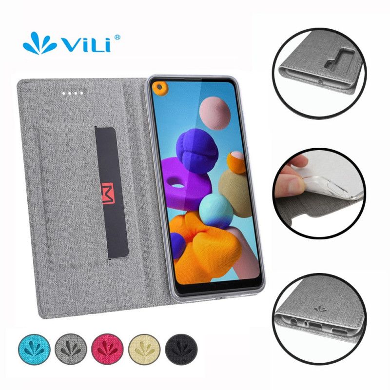 Flip Cover Huawei P40 Lite 5g Texturée Vili Dmx