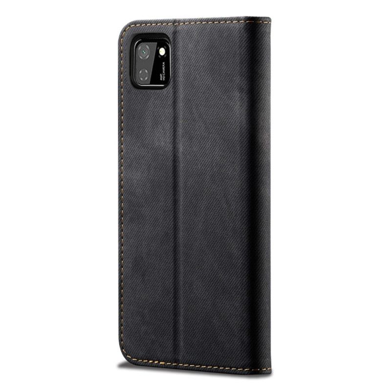 Flip Cover Huawei Y5p Simili Cuir Texture Jeans