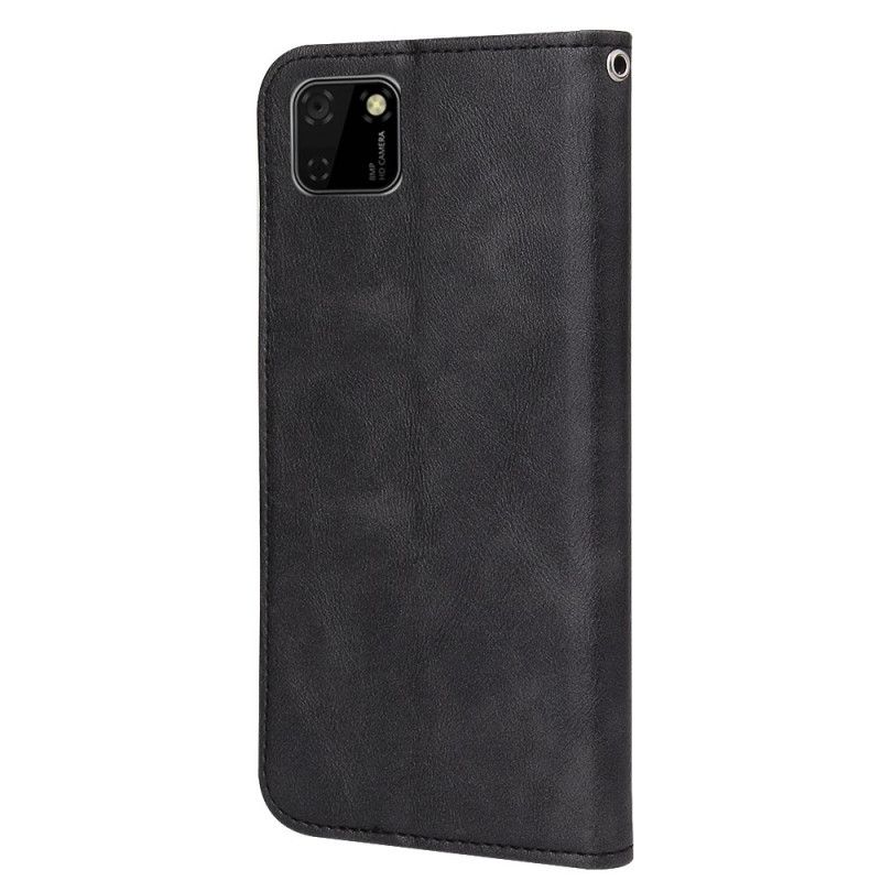 Flip Cover Huawei Y5p Style Cuir Vague