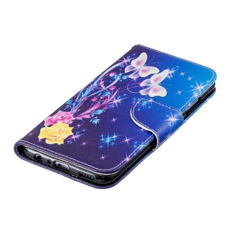 Housse Honor 10 Lite / Huawei P Smart 2019 Papillons Dans La Nuit