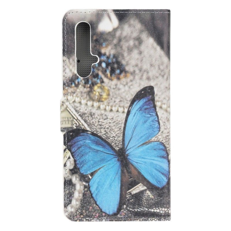 Housse Honor 20 / Huawei Nova 5t Papillon Bleu