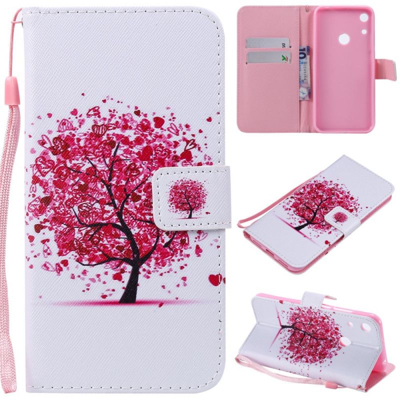 Housse Honor 8a / Huawei Y6 2019 Arbre Rouge