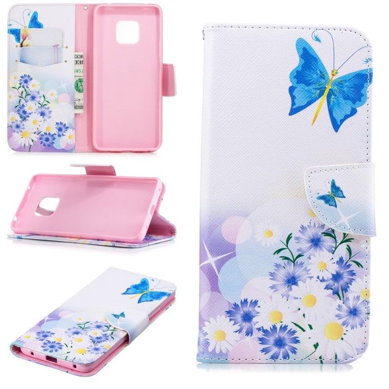 Housse Huawei Mate 20 Pro Papillons Et Fleurs Peints