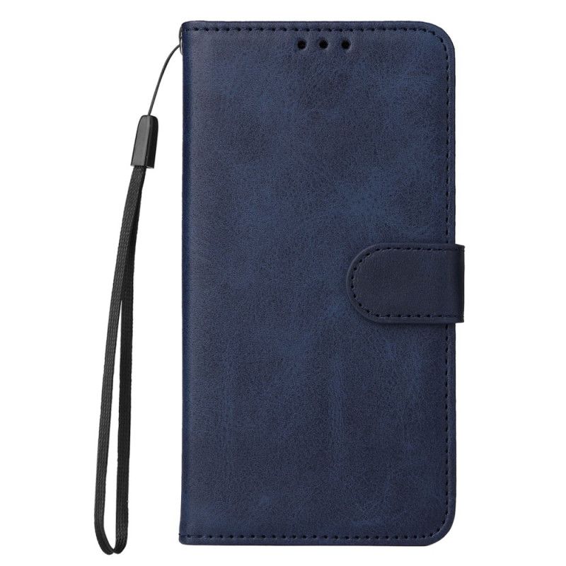 Housse Huawei Nova 11 Pro Style Cuir Uni à Lanière