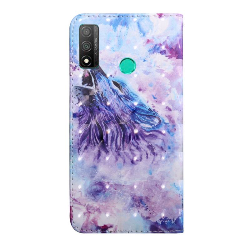 Housse Huawei P Smart 2020 Loup Aquarelle