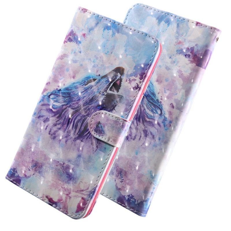 Housse Huawei P Smart 2020 Loup Aquarelle