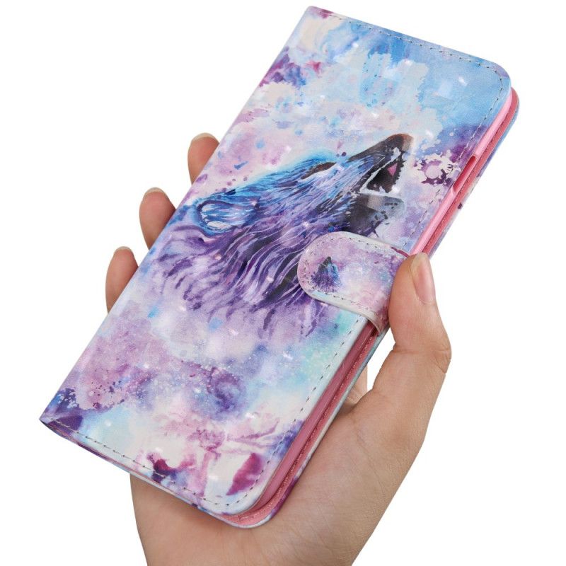 Housse Huawei P Smart 2020 Loup Aquarelle