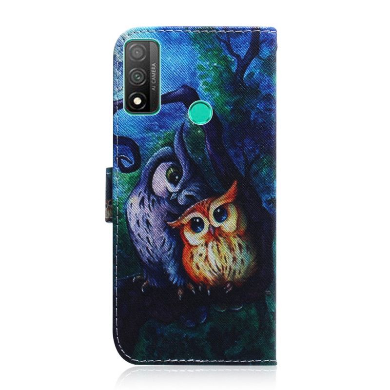 Housse Huawei P Smart 2020 Peinture De Hiboux