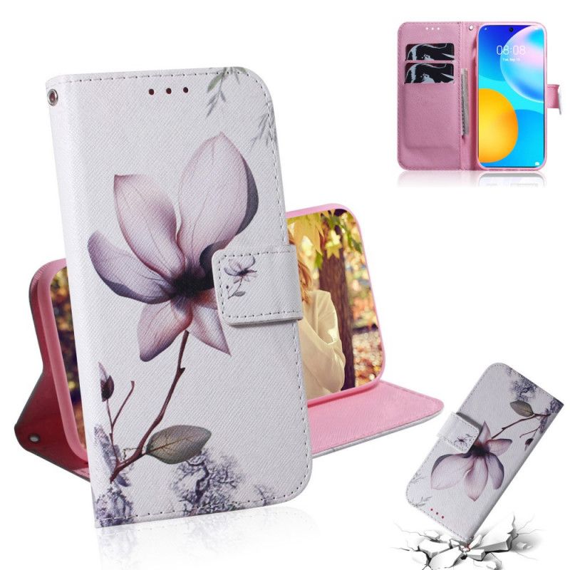 Housse Huawei P Smart 2021 Une Fleur Rose