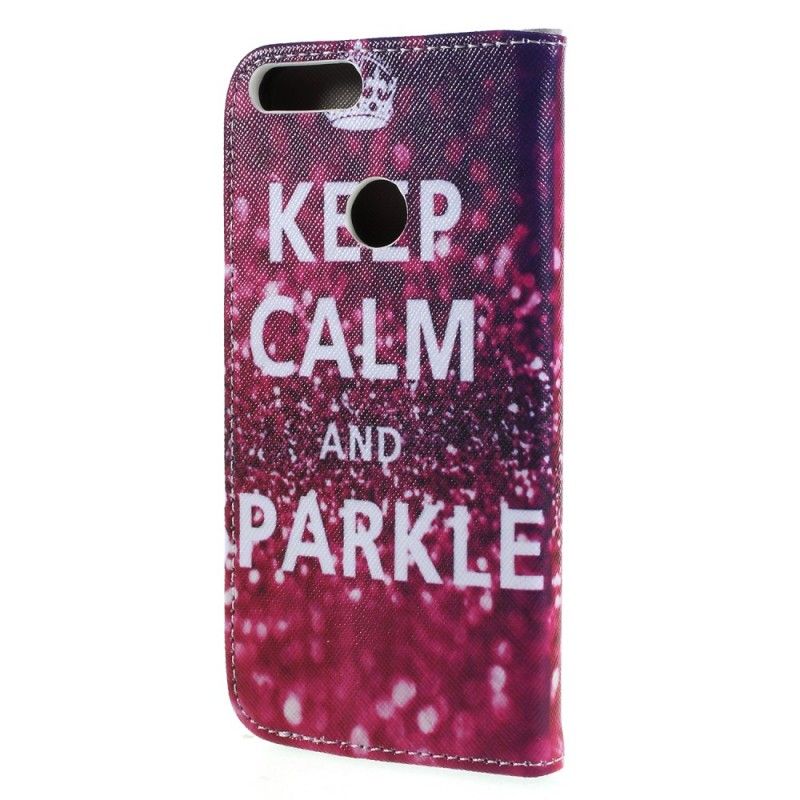 Housse Huawei P Smart Keep Calm And Sparkle