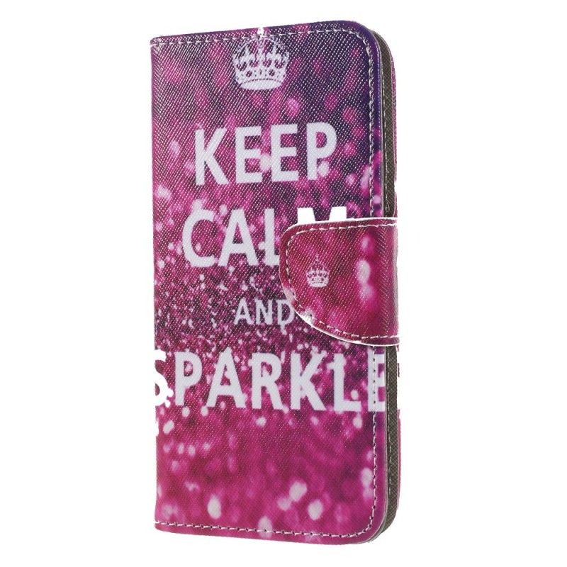 Housse Huawei P Smart Keep Calm And Sparkle