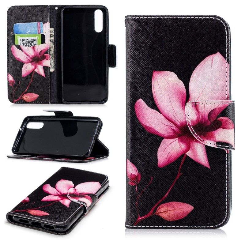 Housse Huawei P20 Fleur Rose