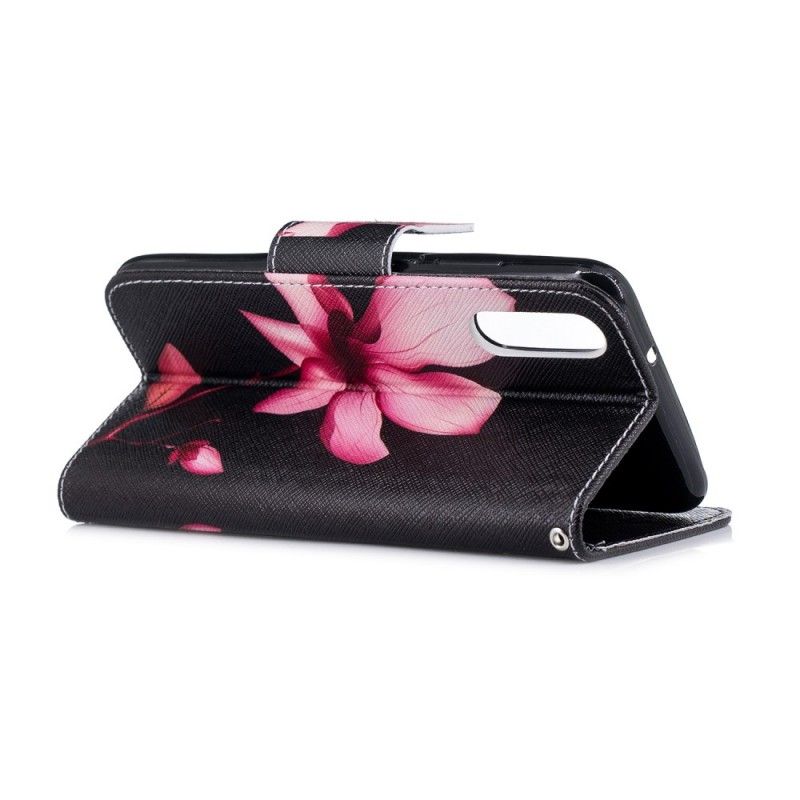 Housse Huawei P20 Fleur Rose