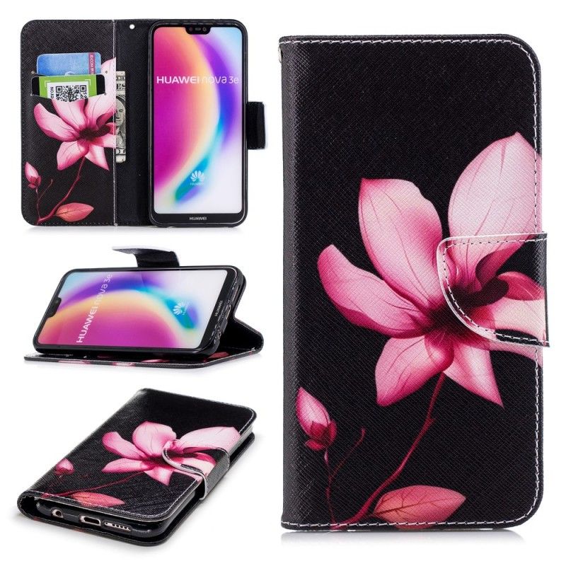 Housse Huawei P20 Lite Fleur Rose