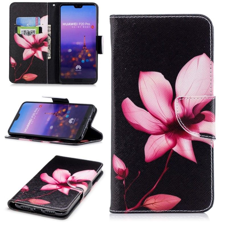 Housse Huawei P20 Pro Fleur Rose