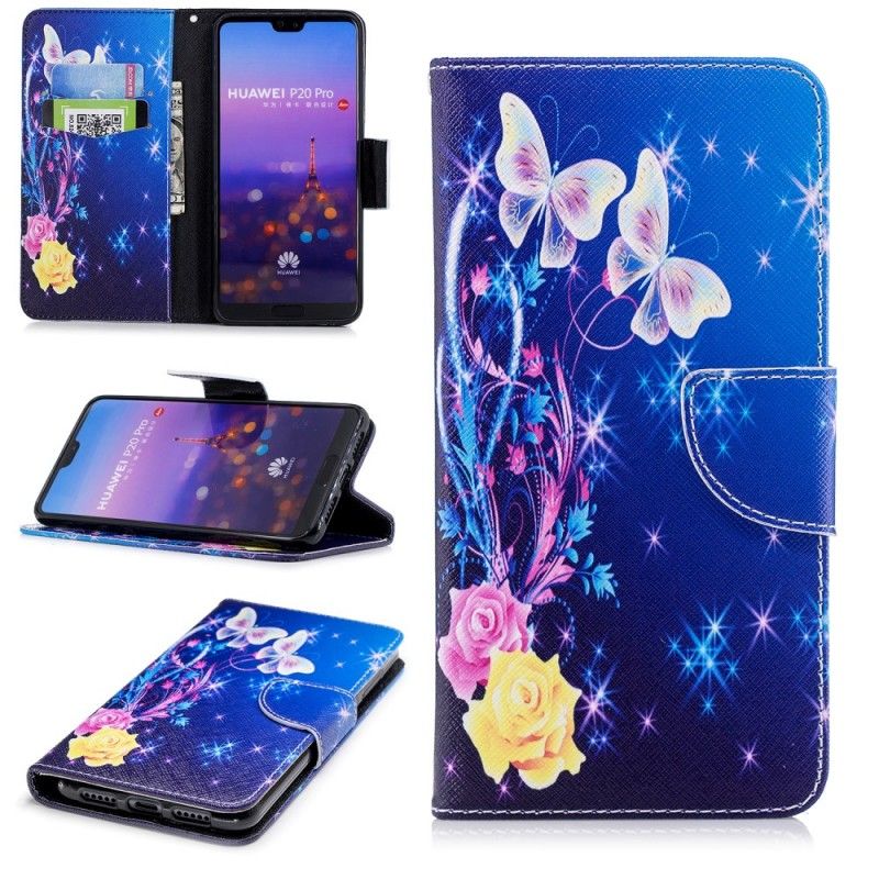 Housse Huawei P20 Pro Papillons Dans La Nuit