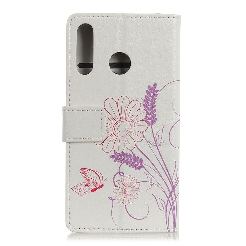 Housse Huawei P30 Lite Dessin Papillons Et Fleurs