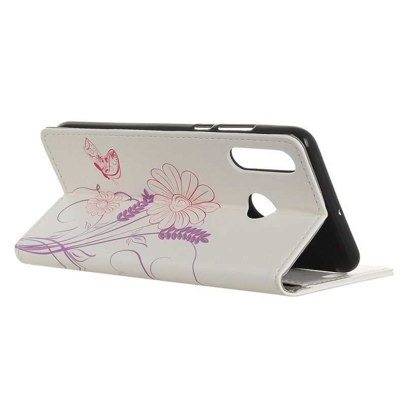 Housse Huawei P30 Lite Dessin Papillons Et Fleurs