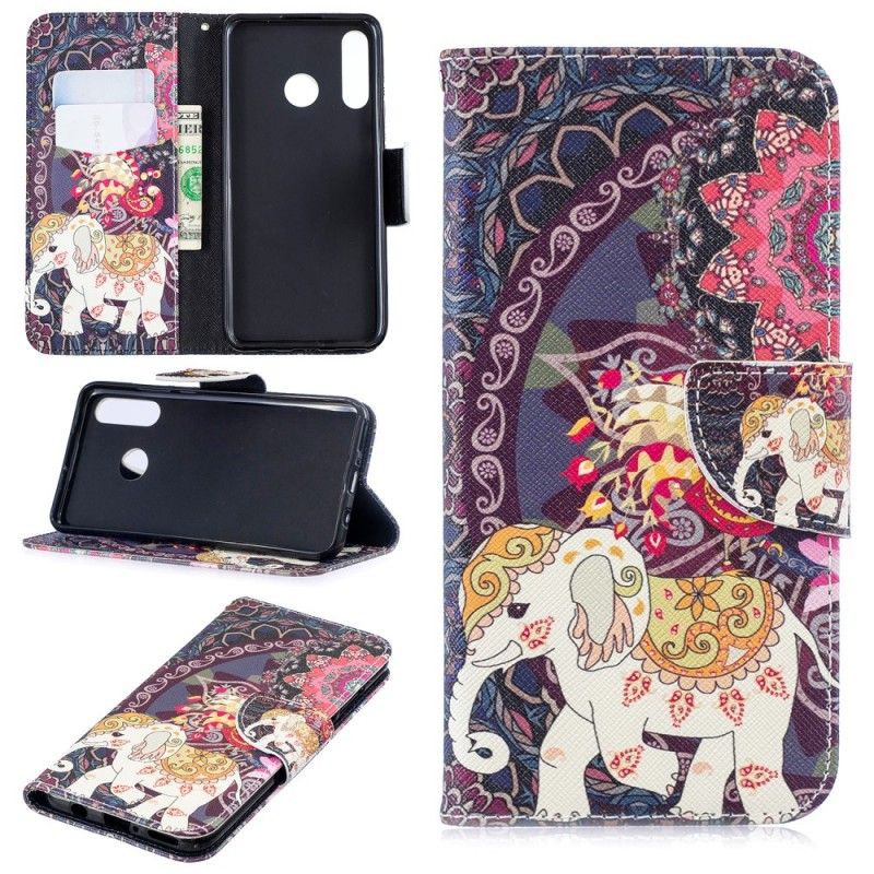 Housse Huawei P30 Lite Mandala Éléphants Ethniques